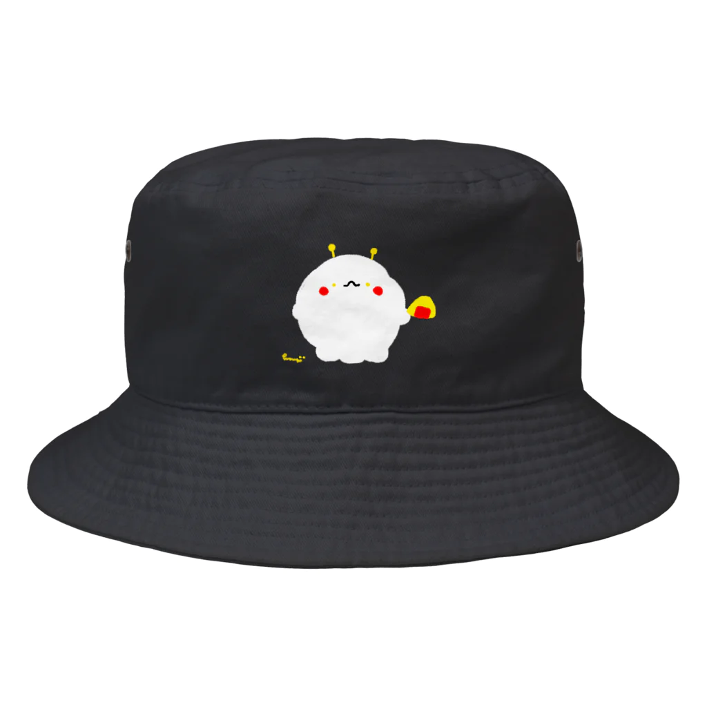 にこにこしろいるか市場 suzuri支店のうちゅうしろいるか Bucket Hat