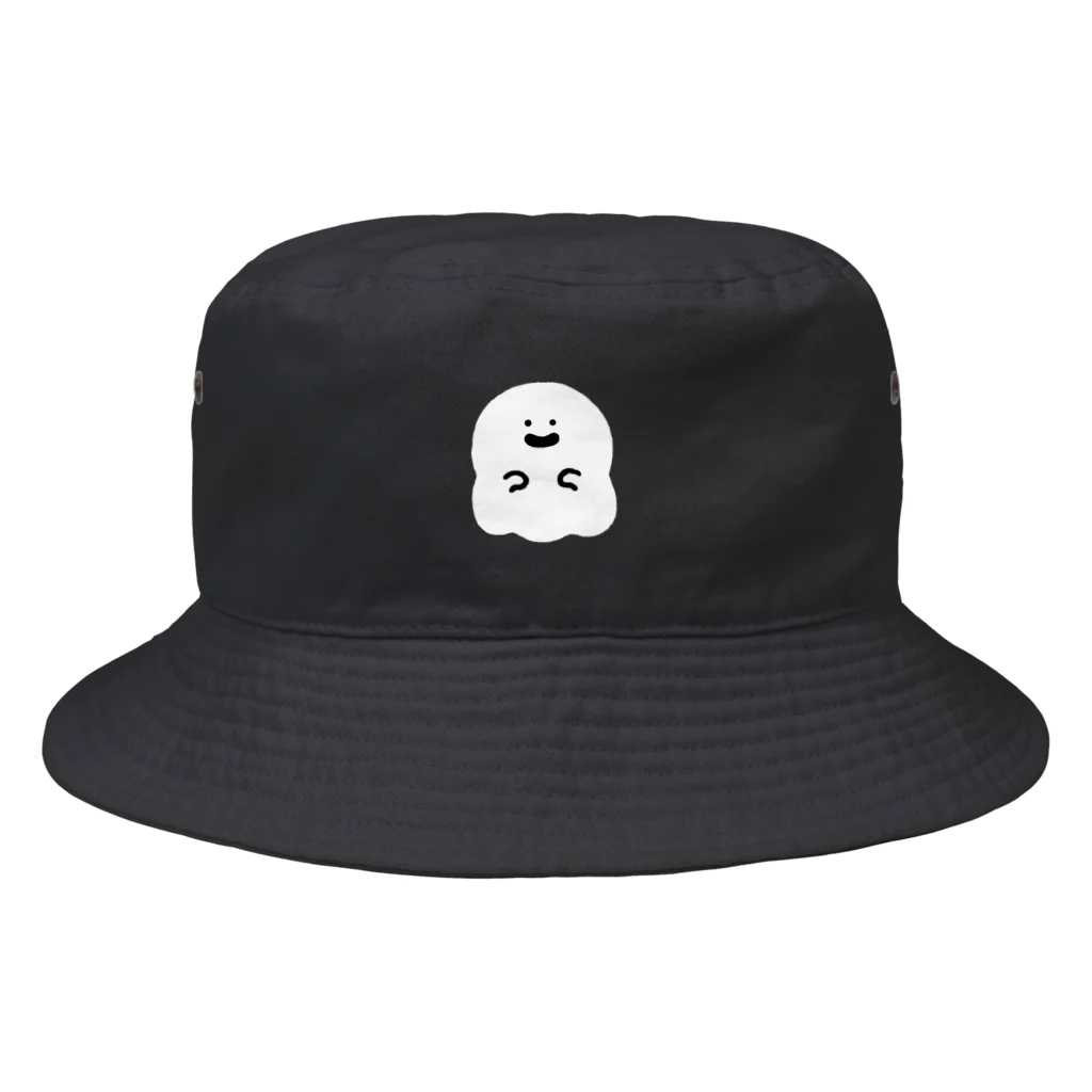 ゆるっと成仏/kanaheiの闇に浮かび上がるおばけ(ロゴなし) Bucket Hat