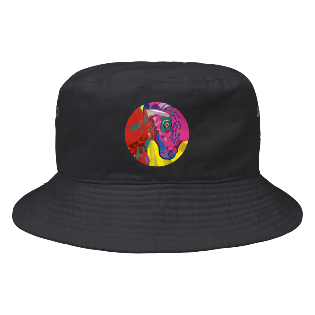 3eyesのZODIAC ox（丑）　円 Bucket Hat