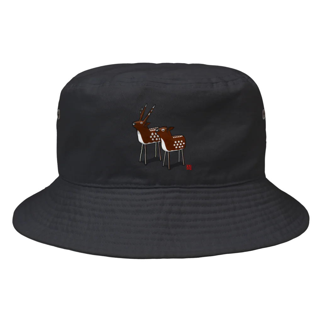 ももよりの立ち鹿 Bucket Hat