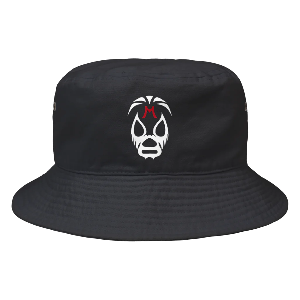 DRIPPEDのMIL MASCARAS MASK-ミル・マスカラスマスク 白ロゴ Bucket Hat