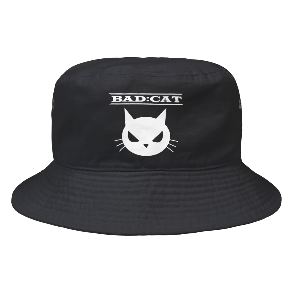 ゴロニャーのダサT屋さんの反抗期の猫シリーズ BAD CAT Bucket Hat