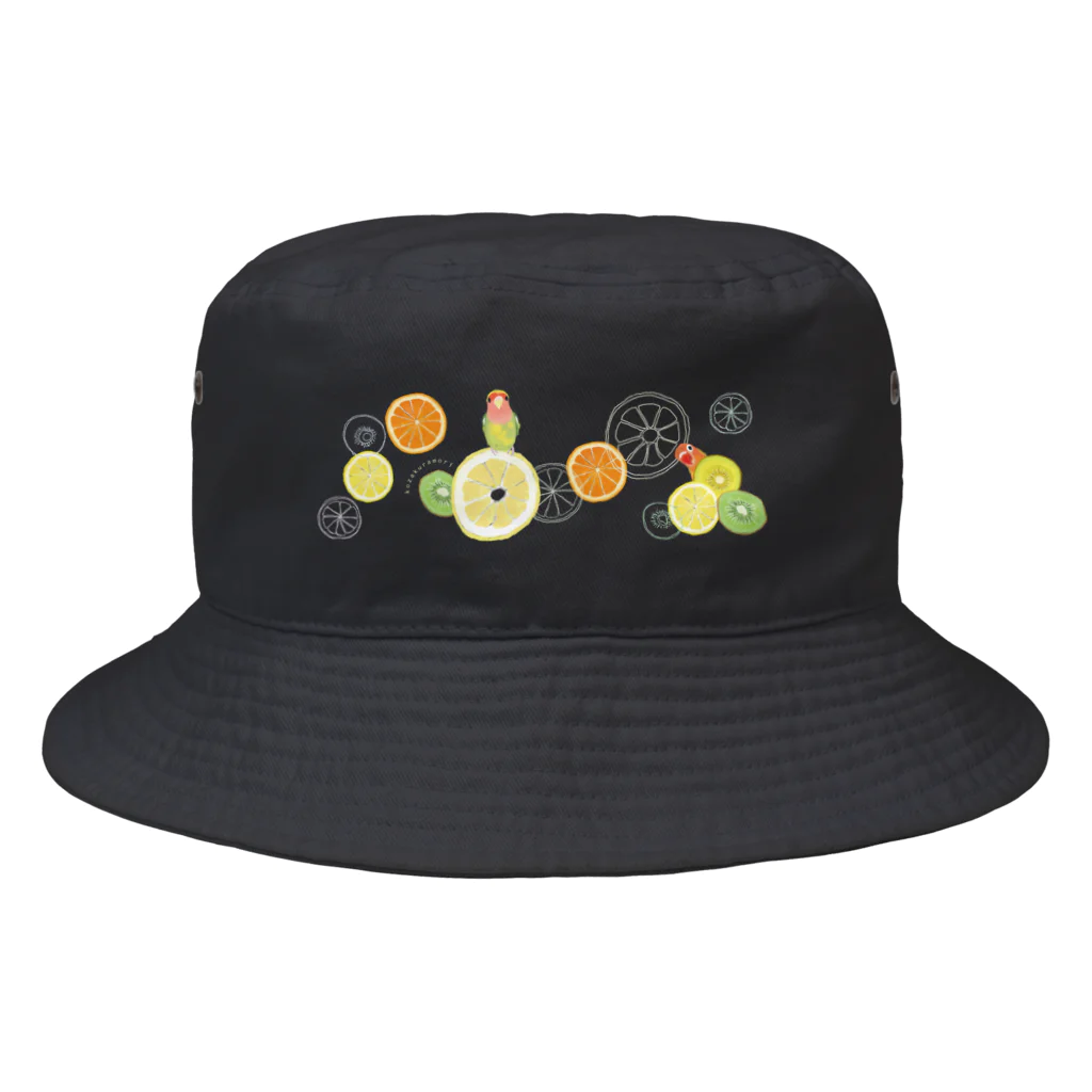 小桜森のラブバとフルーツ（横長） Bucket Hat