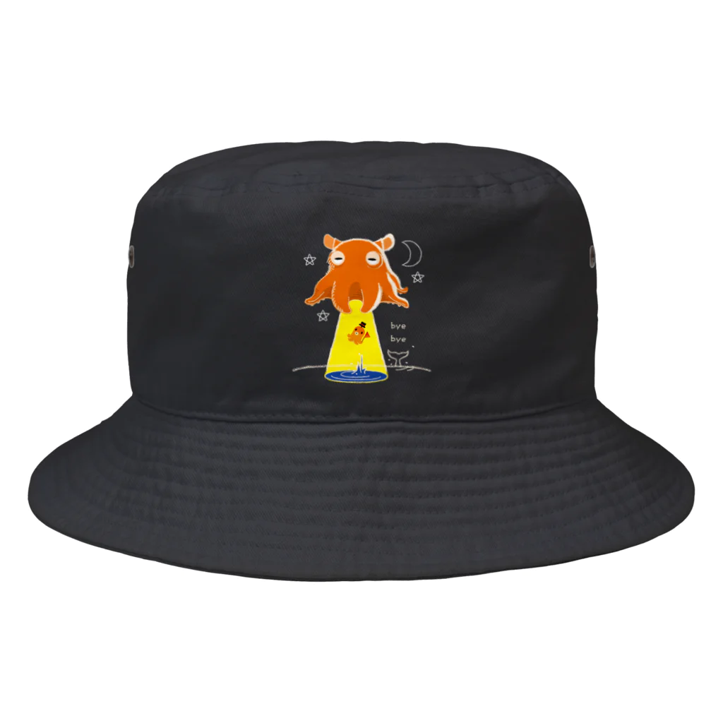 イラスト MONYAAT のたこさんwinなーとメンダコUFO Bucket Hat