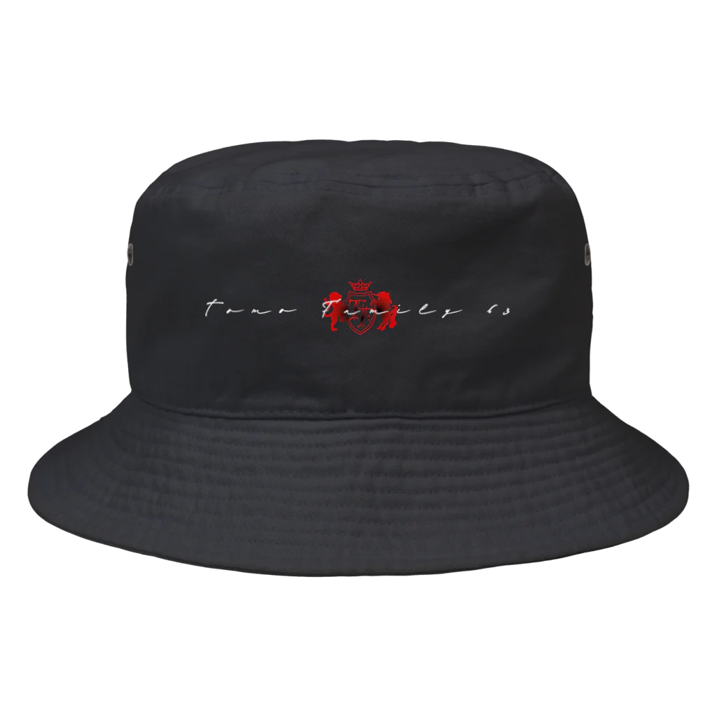 Tomo Family 63のロゴハット　ブラック Bucket Hat