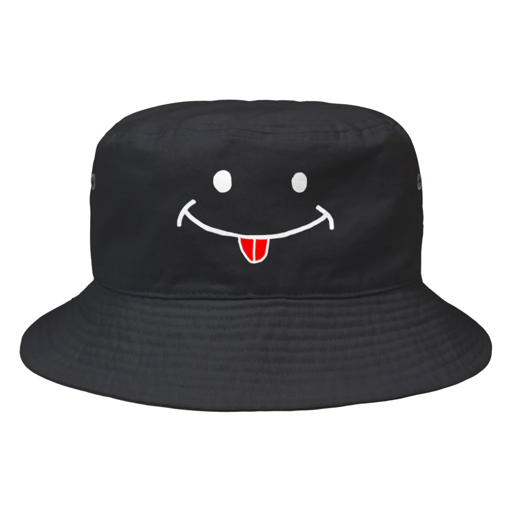 プラッシュベアのベロ出しニコちゃん帽子 Bucket Hat