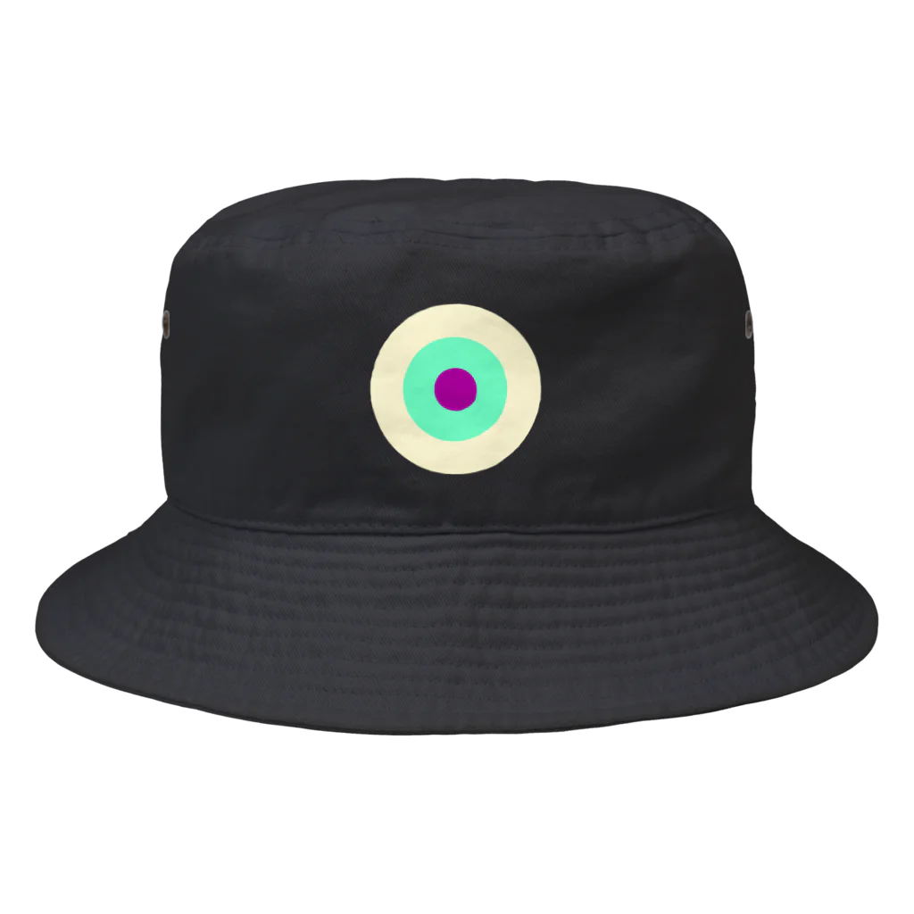 CORONET70のサークルa・クリーム・ペパーミント・パープル2 Bucket Hat