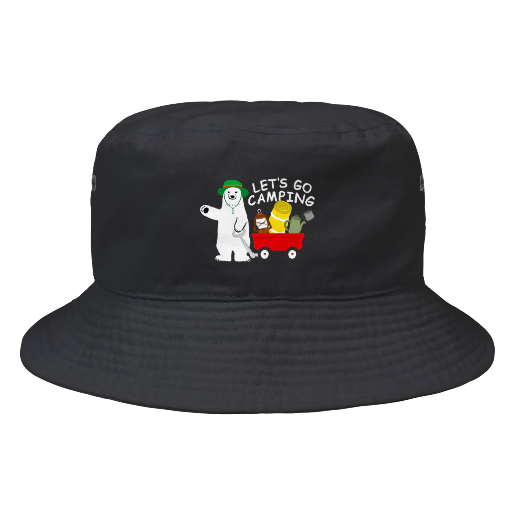 ワカボンドのキャンプに行くシロクマさん Bucket Hat