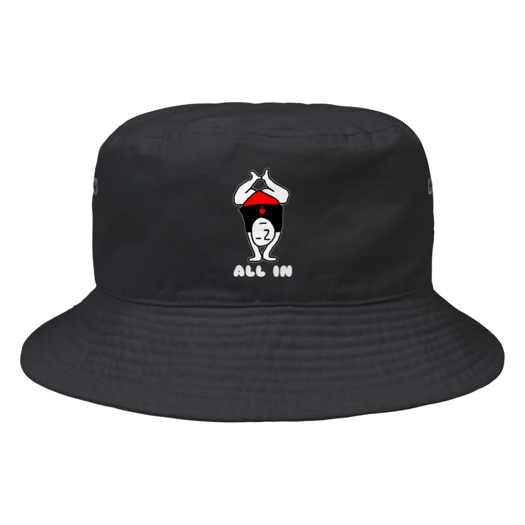 ちむのポーカーグッズのオールイン Bucket Hat