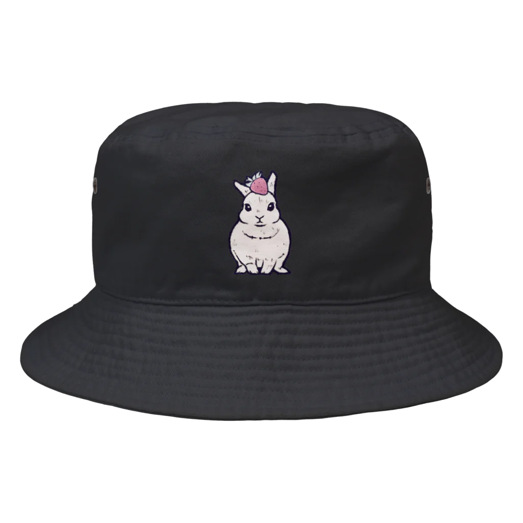 Ralriruのうさぎのイチゴ乗せ Bucket Hat