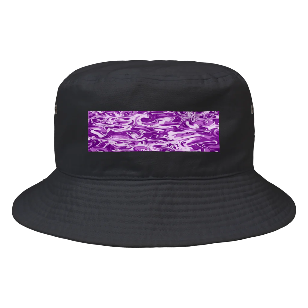 unoseのpurple marble slim パープルマーブルスリム Bucket Hat