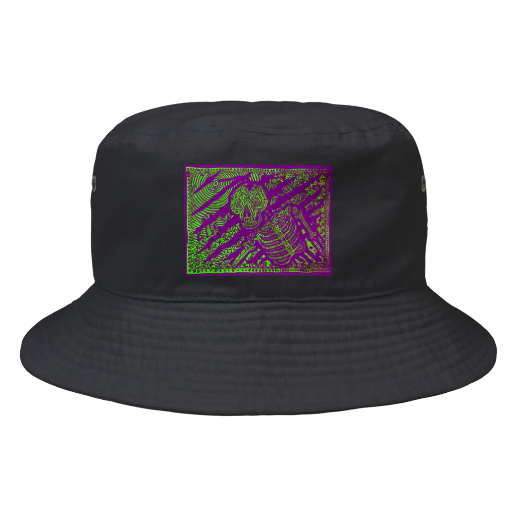 PEPECO-PINOCOのPURPLE - 髑髏 - Bucket Hat