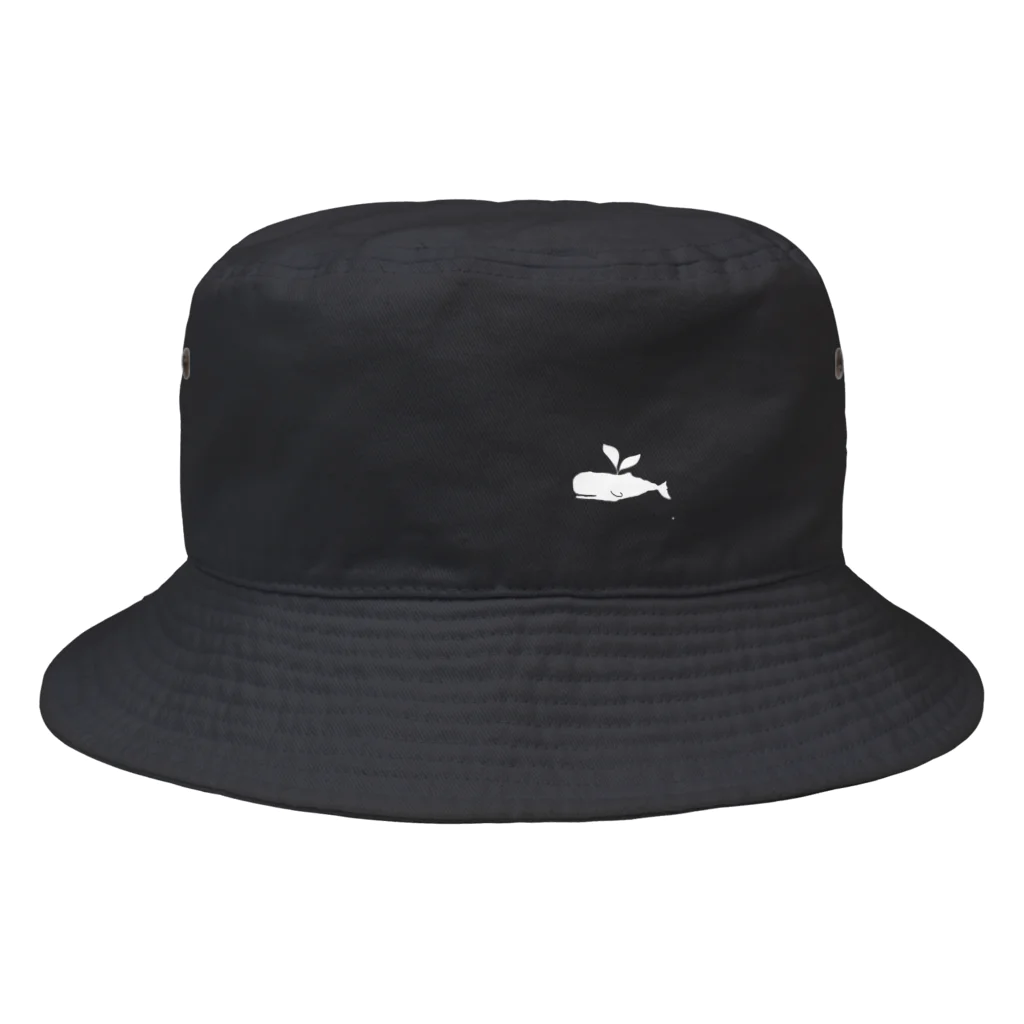 kujiraの店のくじらcamp 白くじら Bucket Hat