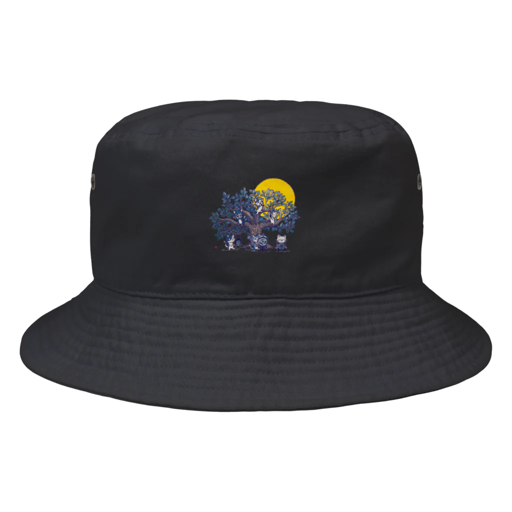 あまかむなのうたげのねこ(夜な夜な雅楽) Bucket Hat