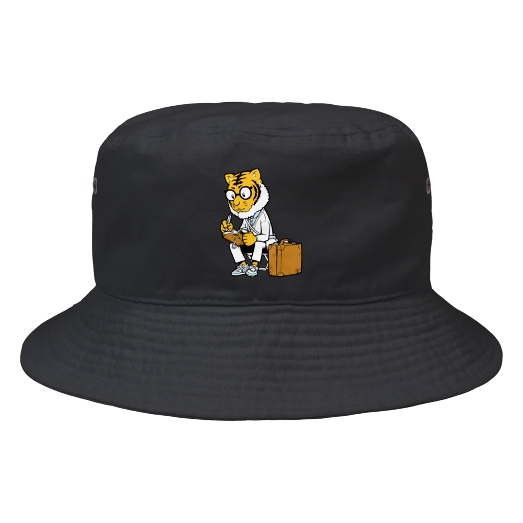 イラストレーター平戸三平のトラのトラベラー Bucket Hat