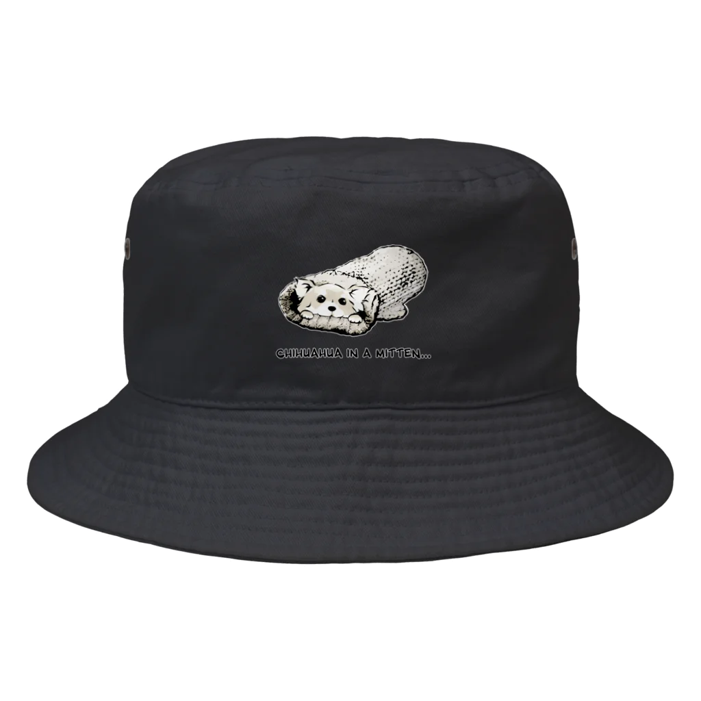 犬グッズの店しえるぶるーのミトンに入ったチワワ(クリーム) Bucket Hat