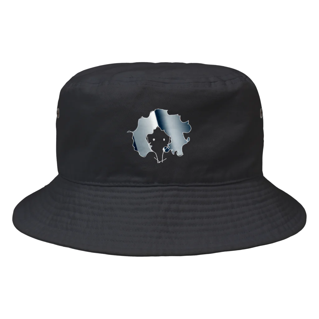 ブラックさんのお店のパーマくん Bucket Hat