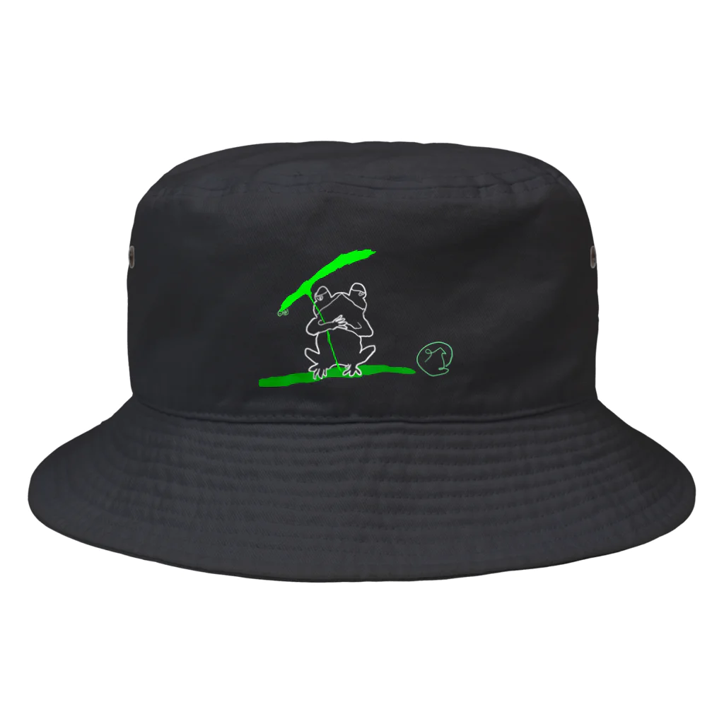 Daifukuのあめのひのかえる Bucket Hat