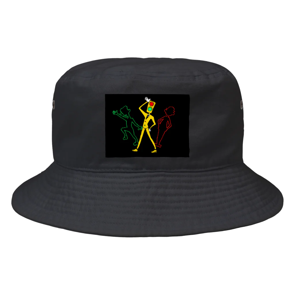 lsの宝箱のDot Traffic Lights  Bucket Hat