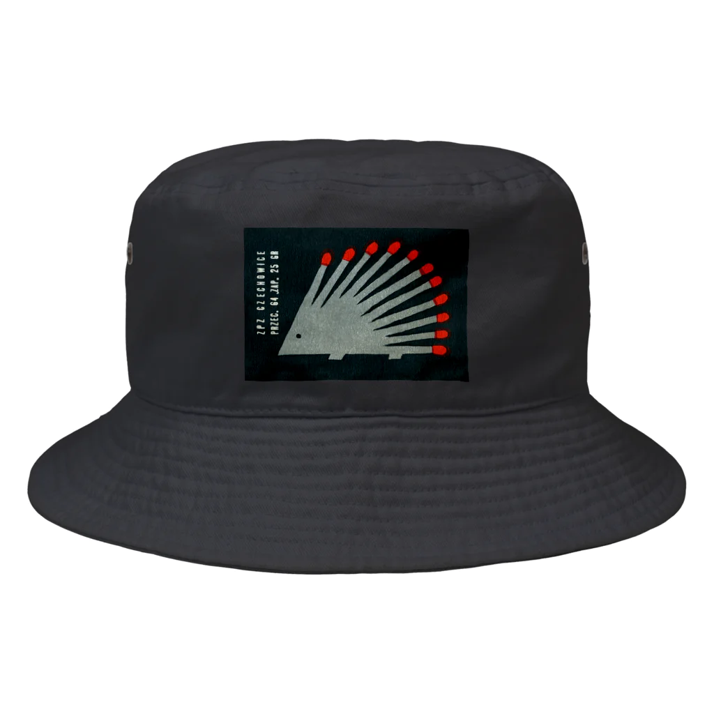 YS VINTAGE WORKSのポーランド　マッチのハリネズミ・ヘッジホッグ Bucket Hat