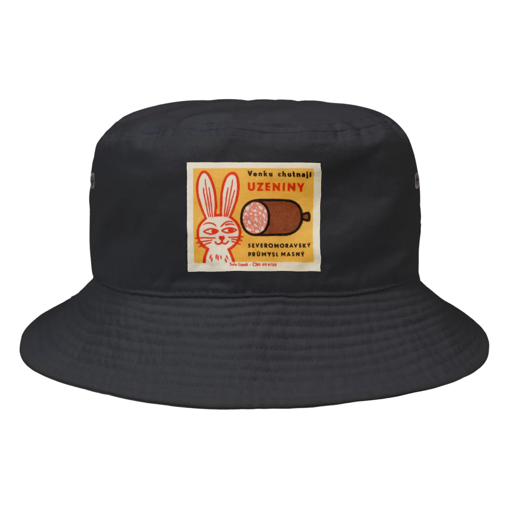 YS VINTAGE WORKSのチェコ　ウサギとソーセージ Bucket Hat