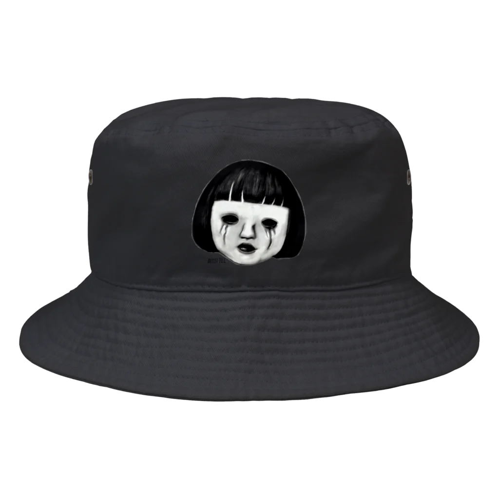 【ホラー専門店】ジルショップの不気味な市松人形の顔 Bucket Hat