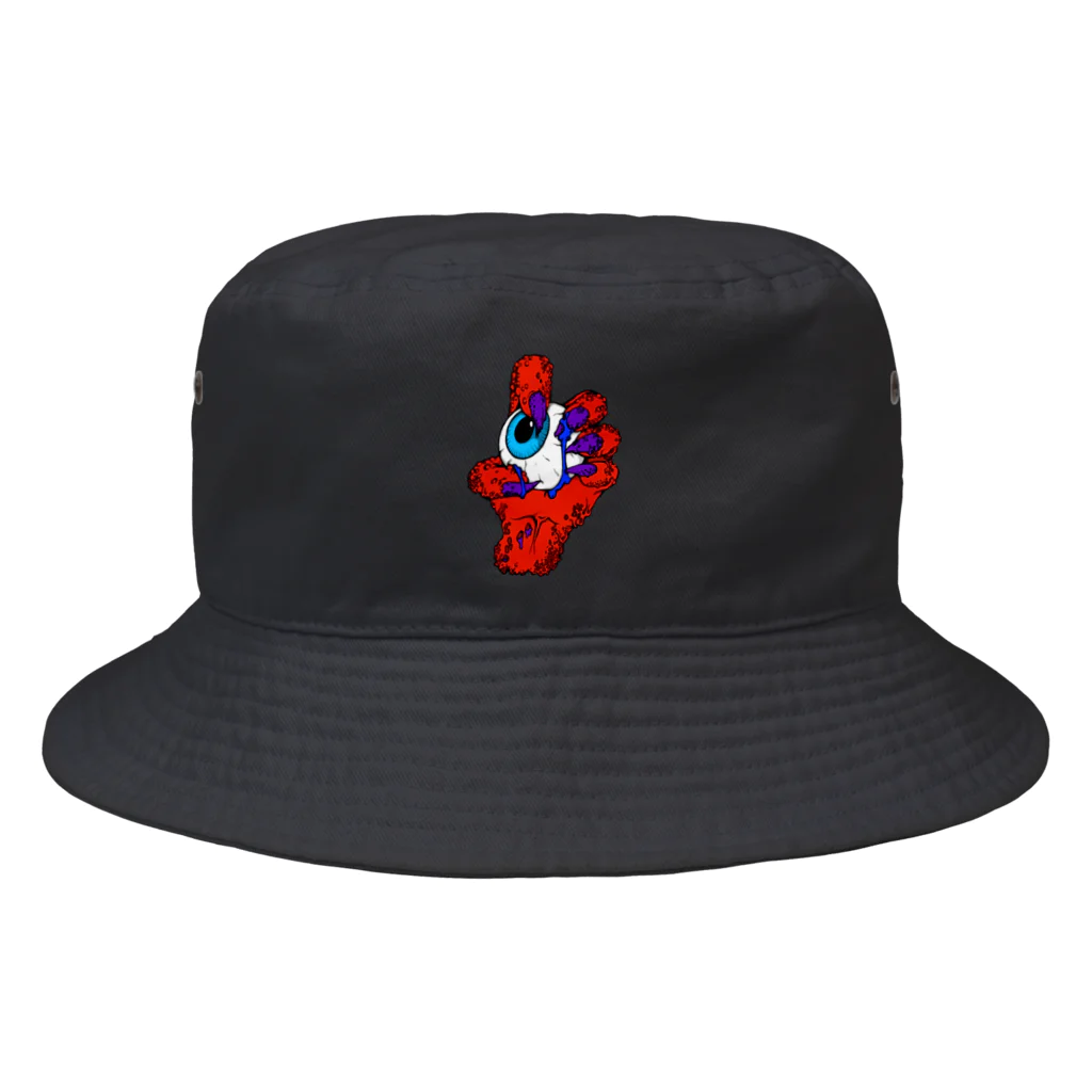 TKGのmonsterhand_red Bucket Hat