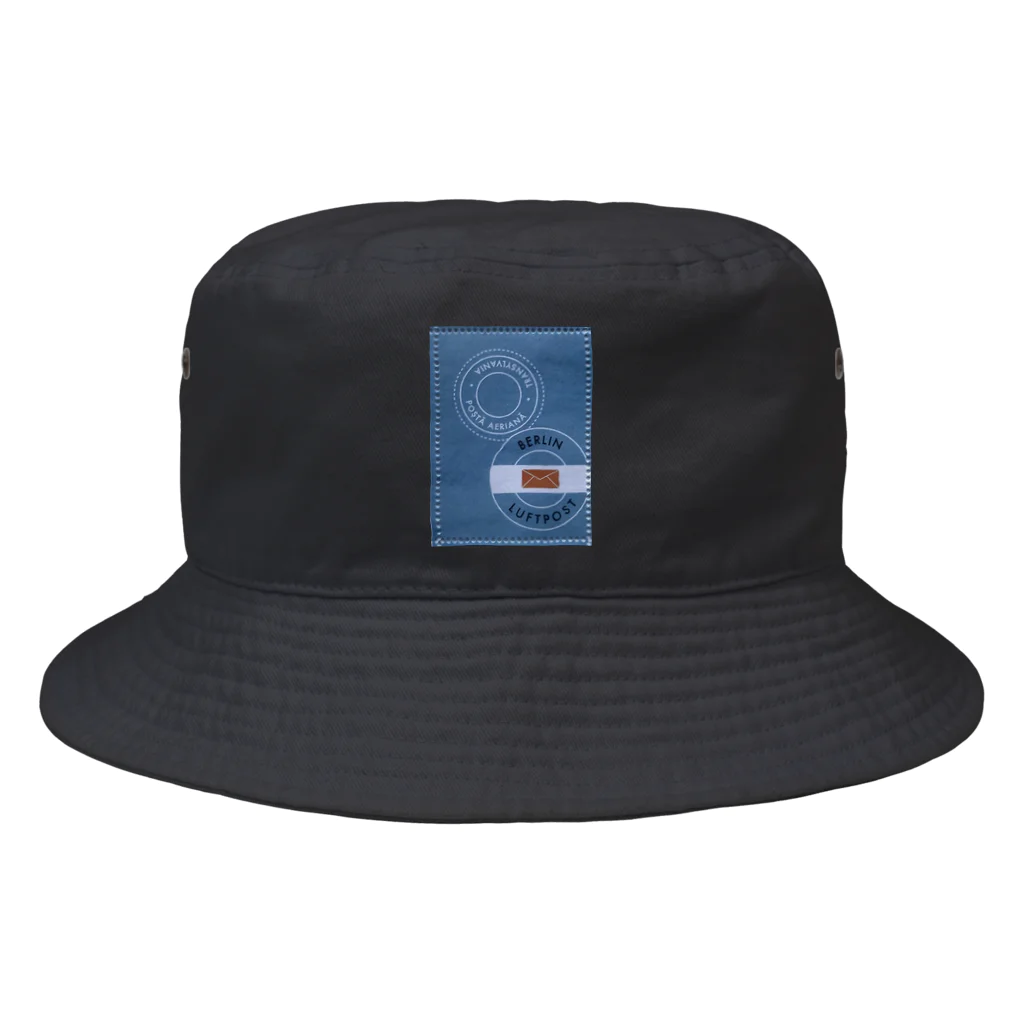 YS VINTAGE WORKSのドイツ・ベルリン　航空便　切手 Bucket Hat