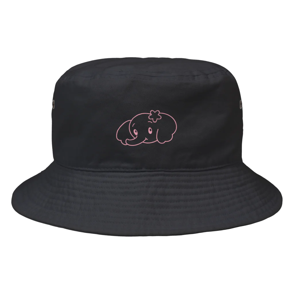 そぼろのスプリングぱおみん　顔　ピンク Bucket Hat