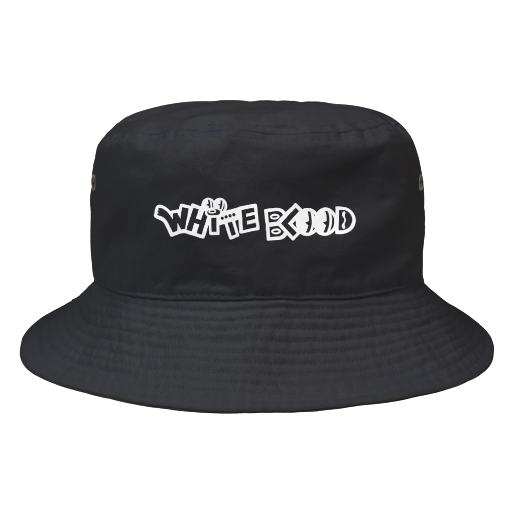 WHiTE BLOODのLOGO WHiTE Bucket Hat