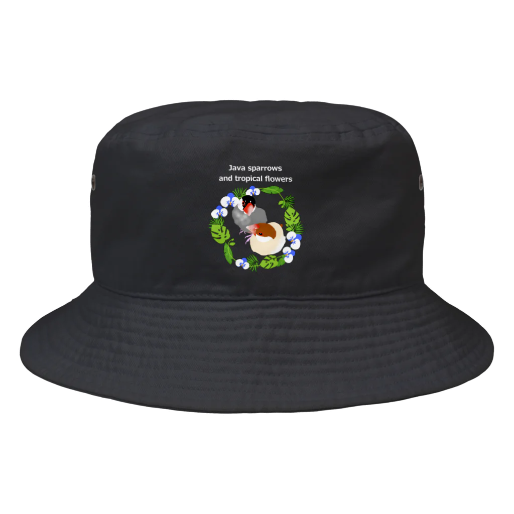 KINAKOLab@SUZURIのトロピカル文鳥さん（オーキッド） Bucket Hat