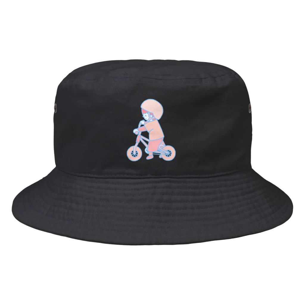 しいな　ゆうこのキックバイク練習中 Bucket Hat