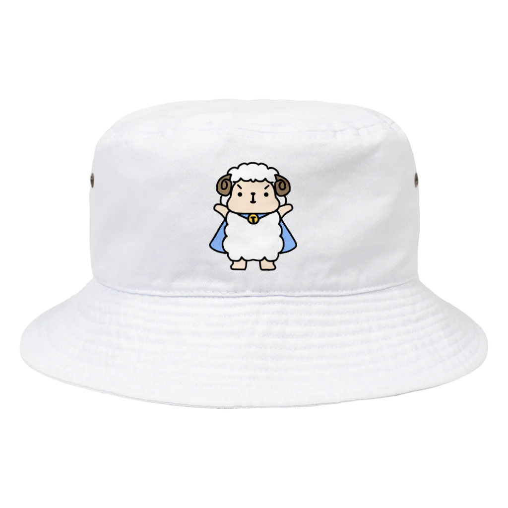 つんちゃん's shopのあにまるひーろーず〜ひつじ〜 Bucket Hat