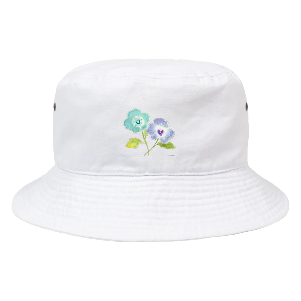 MAKIのパンジー（ブルー） Bucket Hat