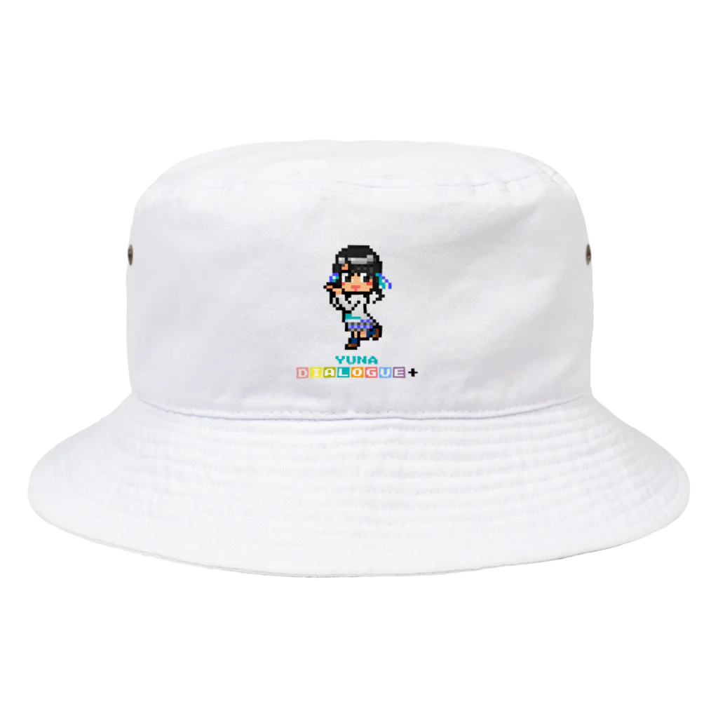 DIALOGUE＋のドットDIALOGUE＋ ゆーな推しバケットハット(白) Bucket Hat