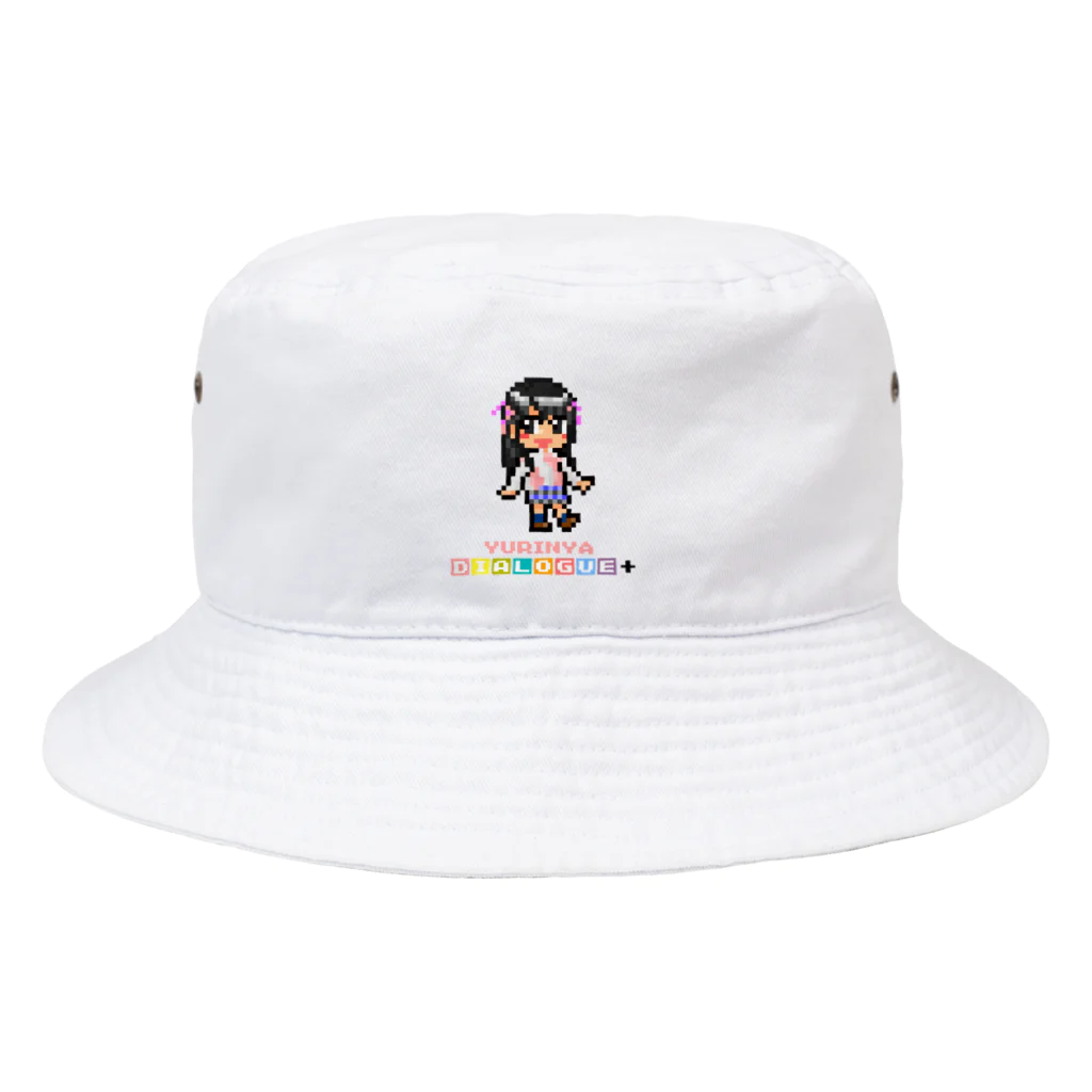 DIALOGUE＋のドットDIALOGUE＋ ゆりにゃ推しバケットハット(白) Bucket Hat