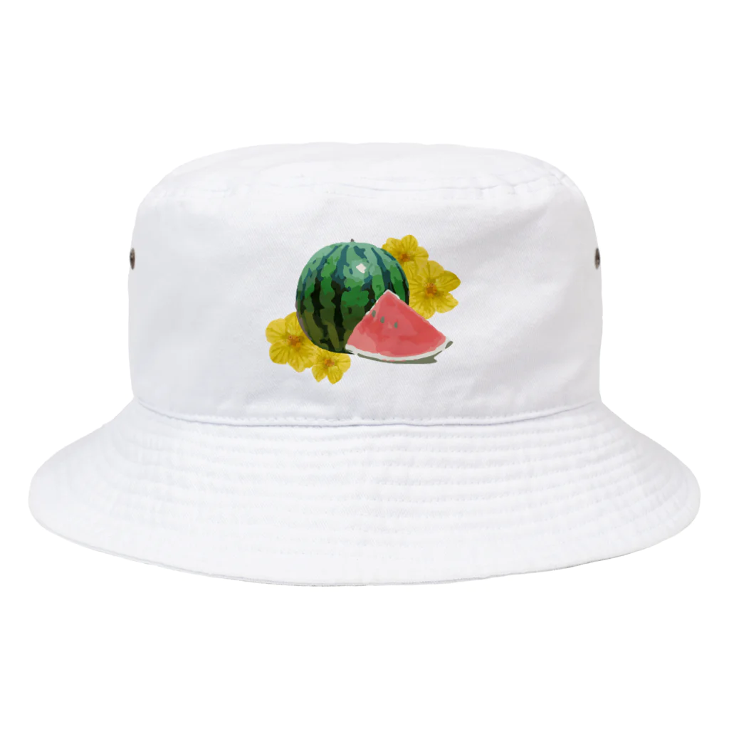 cheat omeletteのスイカの花 Bucket Hat