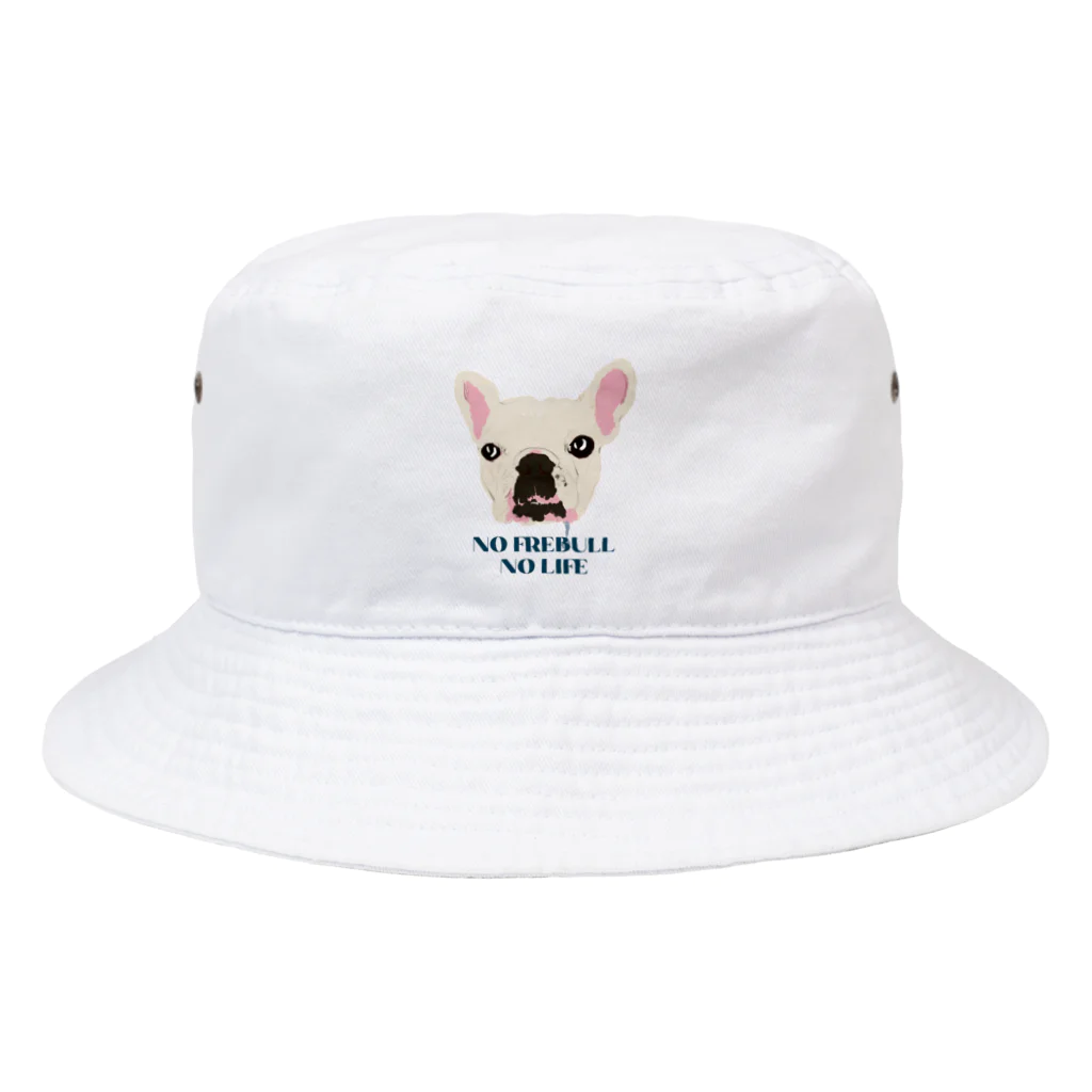 DOG FACEのフレンチブルドッグ【わんデザイン 6月】 Bucket Hat