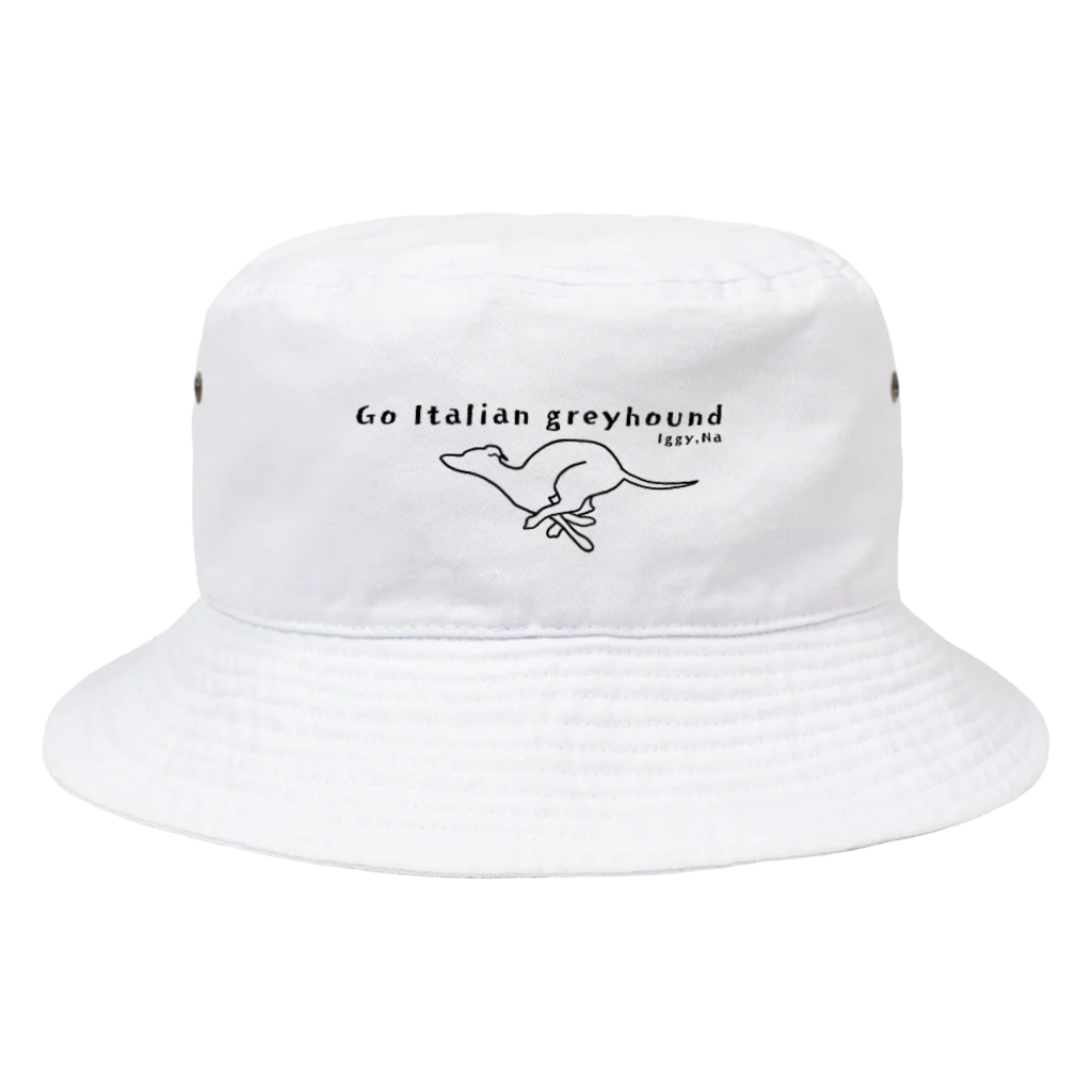 IGGY Na.のgo Italian grey hound Bucket Hat