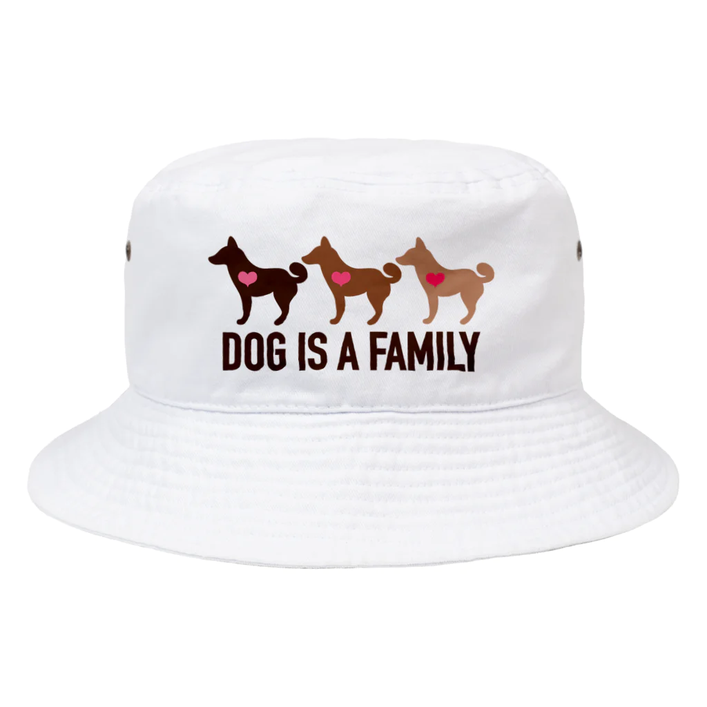 保護猫支援ショップ・パール女将のお宿の犬は家族　行進🐕 Bucket Hat
