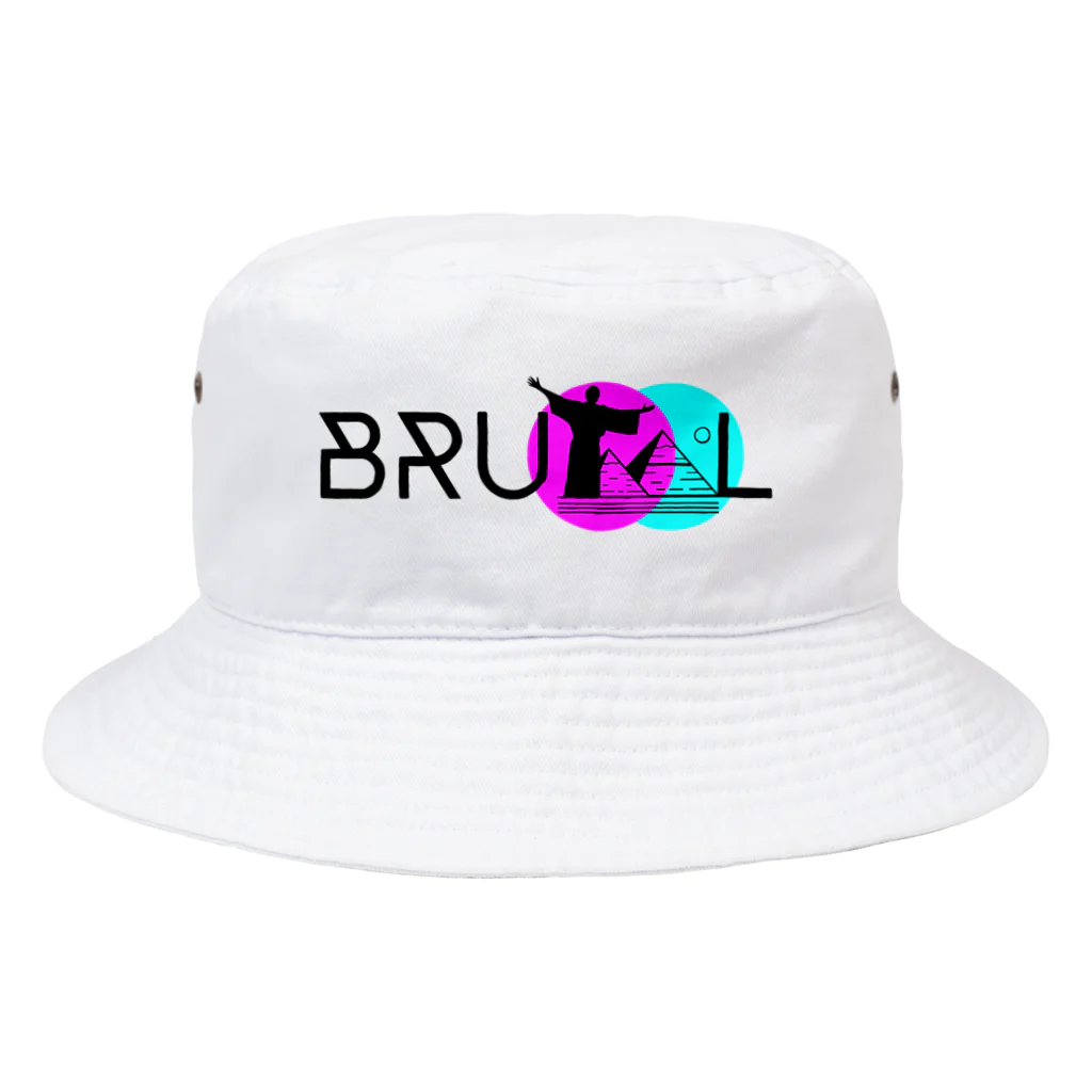 クダマツ ヒロシ（9DAMATS）の『BRUTAL』ノーマルロゴ Bucket Hat