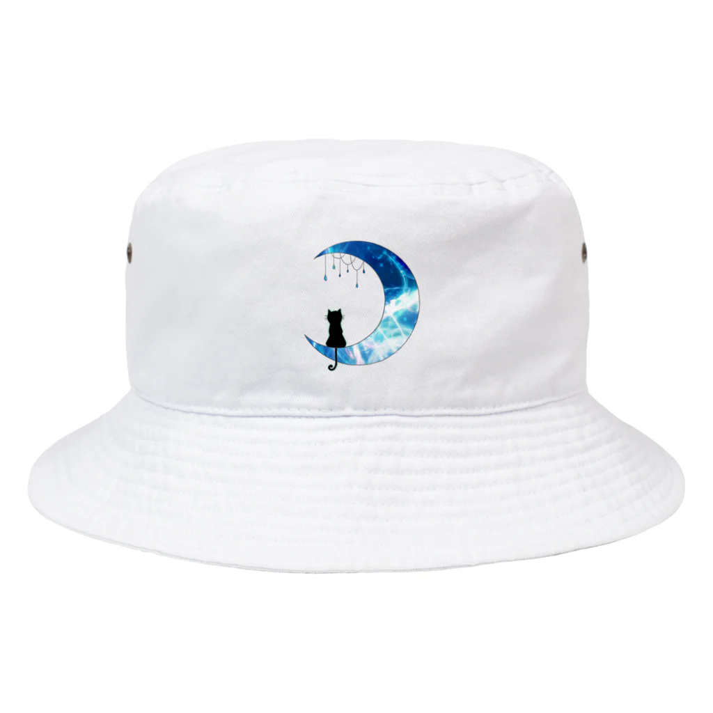 ナツのバスタブのネコの月 Bucket Hat