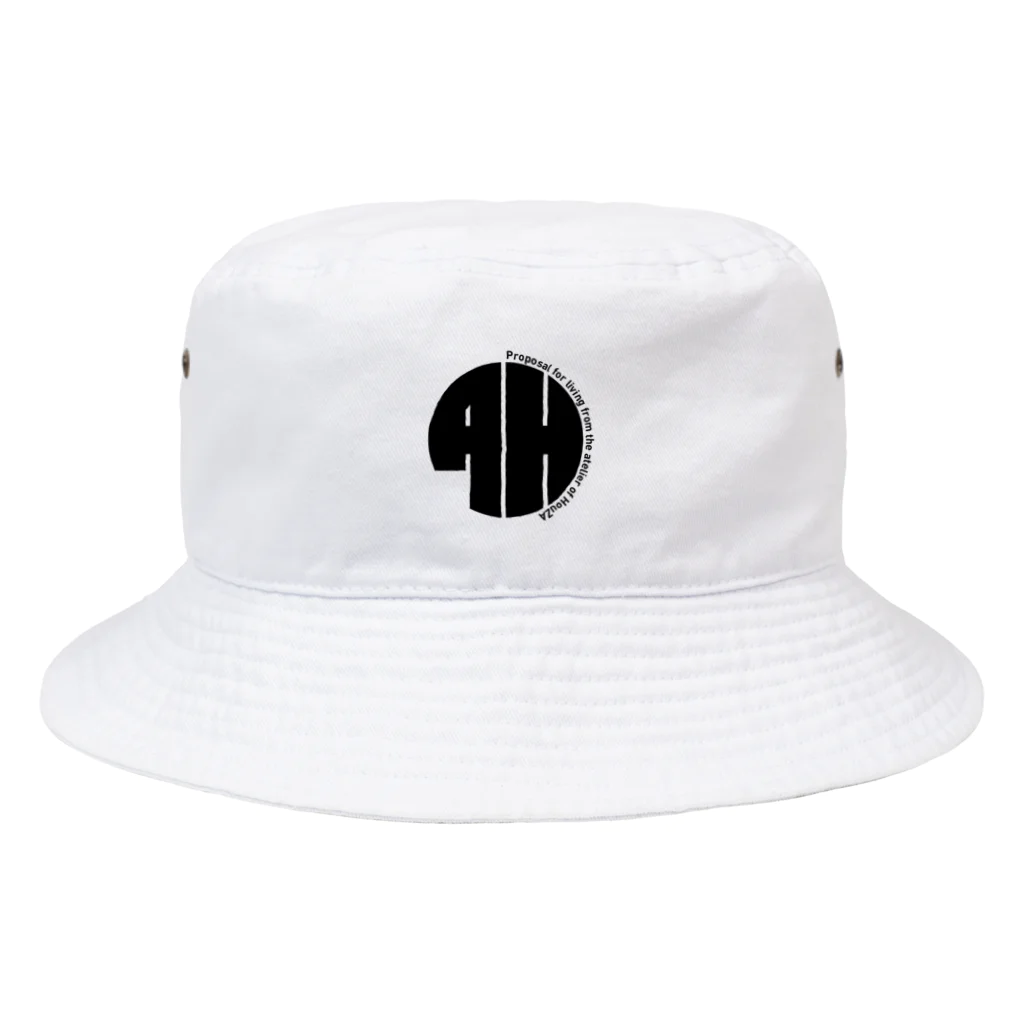 ATELIER-H   -HouZA official Goods Station-のAH丸太アイコン　クロ Bucket Hat