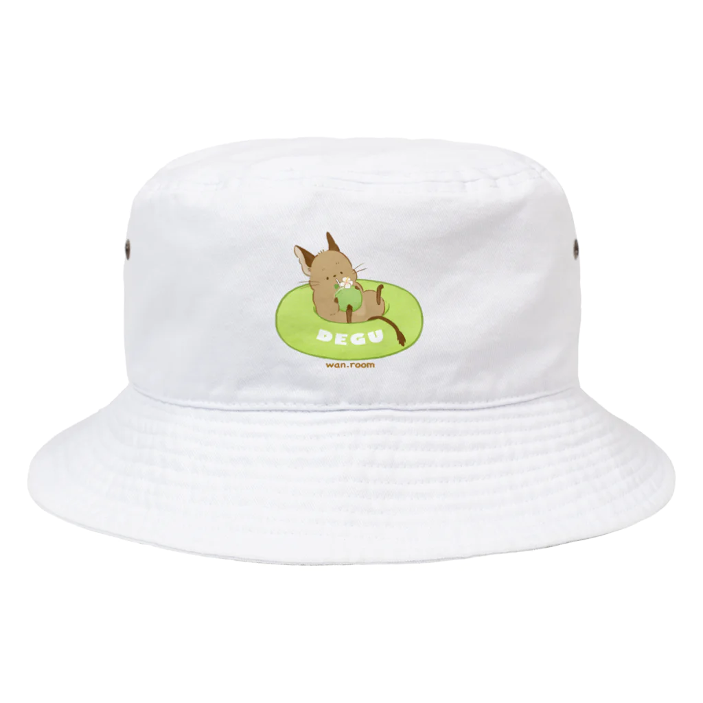 わん。(・Y・=)βの2022summer うきわデグー茶々丸（アグーチ） Bucket Hat