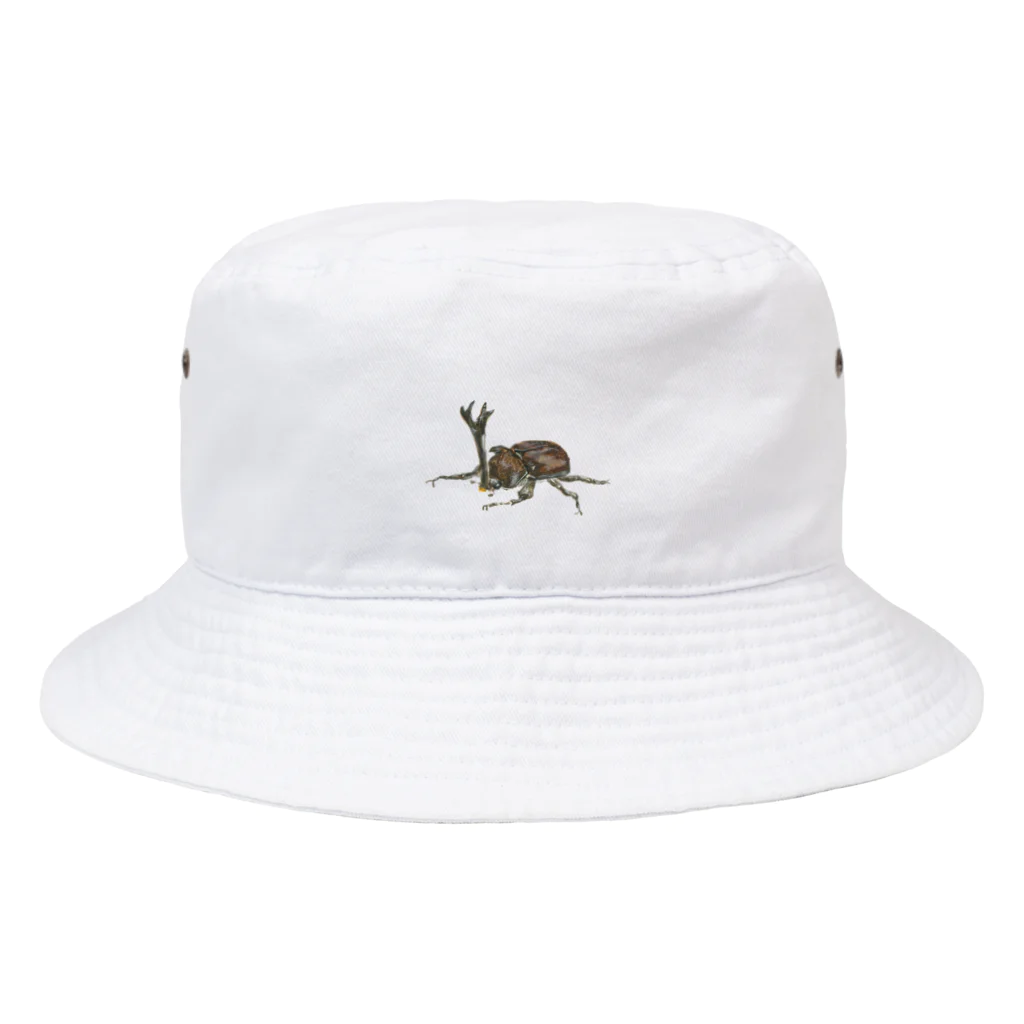 23_drawingの水彩画カブトムシ Bucket Hat