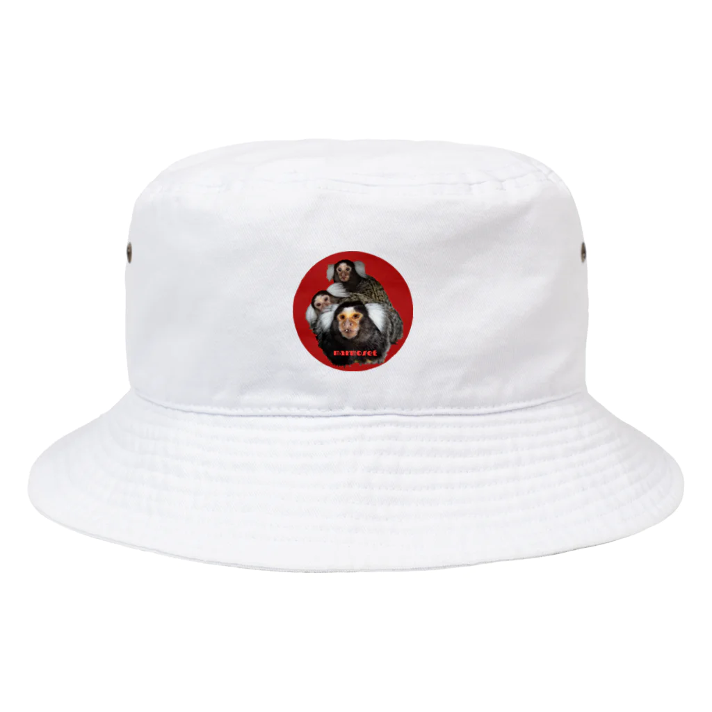 marmoset 【monkey 】のマーモセット親子3  バケットハット Bucket Hat