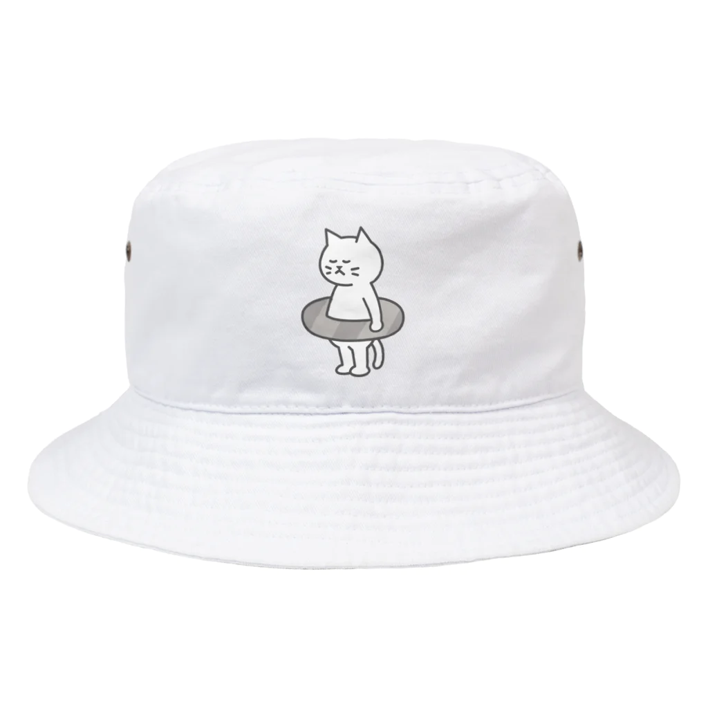 KAWAGOE GRAPHICSのプールが苦手な猫 Bucket Hat