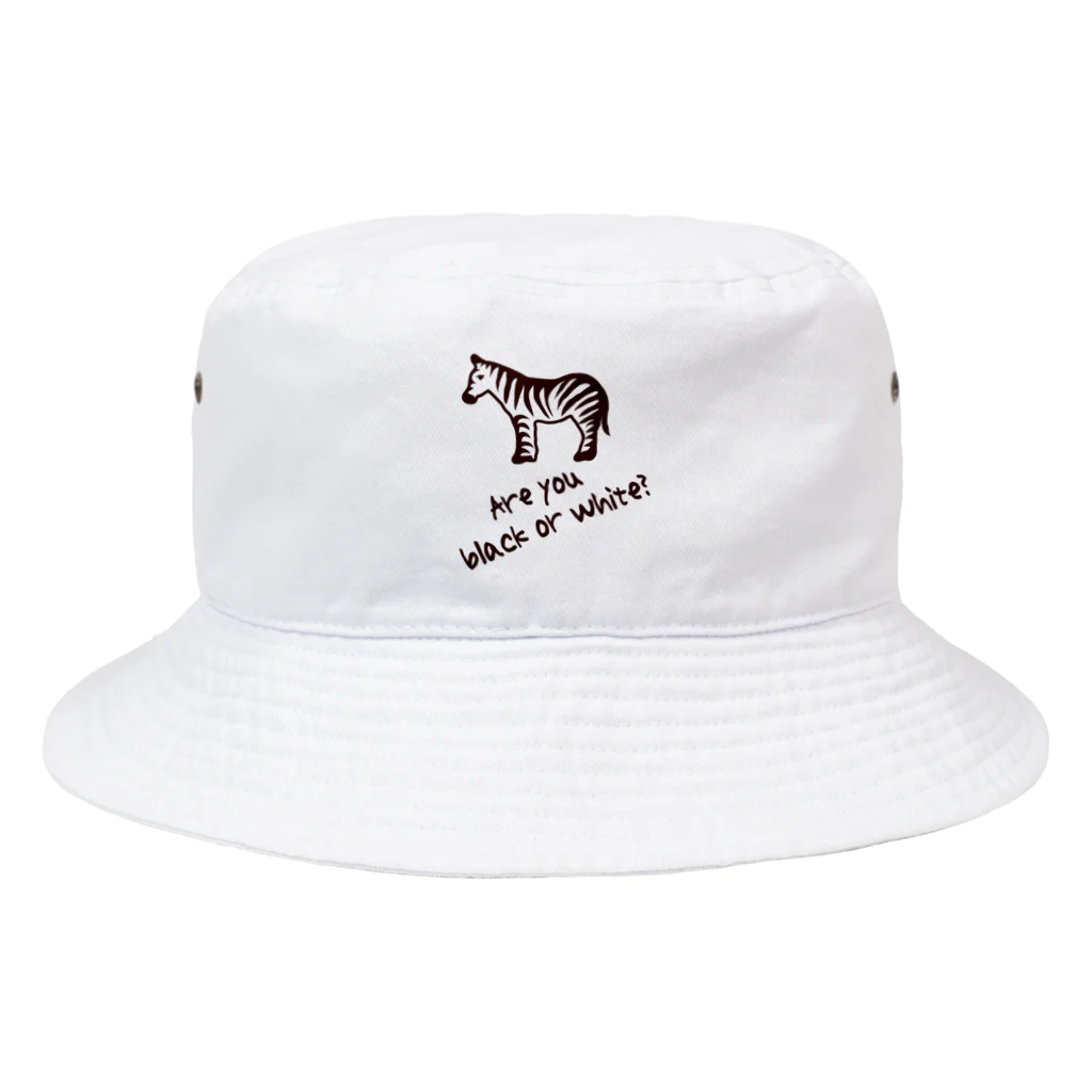 キッズモード某の黒でも白でもなく Bucket Hat