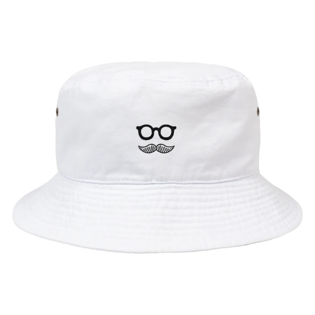 Andiamoのシンプルおひげ。（字なし/黒） Bucket Hat