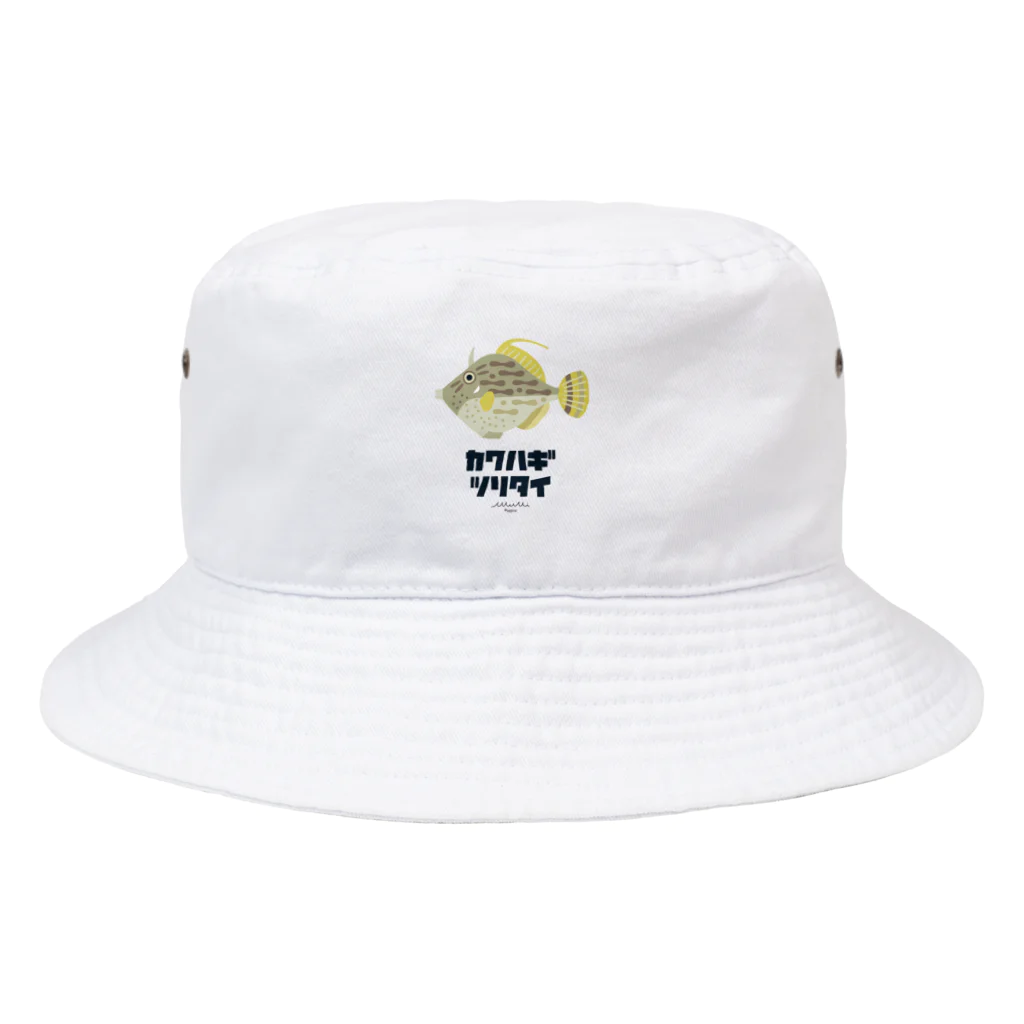 Astrio SUZURI店のカワハギツリタイ Bucket Hat